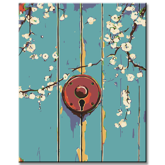 Painting by Numbers Door Lock Bird