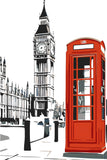 Painting by Numbers London Telephone Box Big Ben