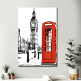 Painting by Numbers London Telephone Box Big Ben