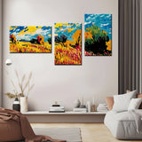 Painting by Numbers Mnz-SS-179- 3-Panel (Triptych)