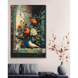 Painting by Numbers Doves Roses