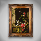 Painting by numbers doves roses
