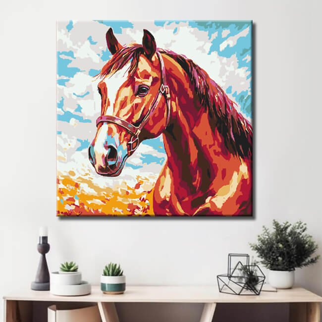 Painting by Numbers Horse Animals