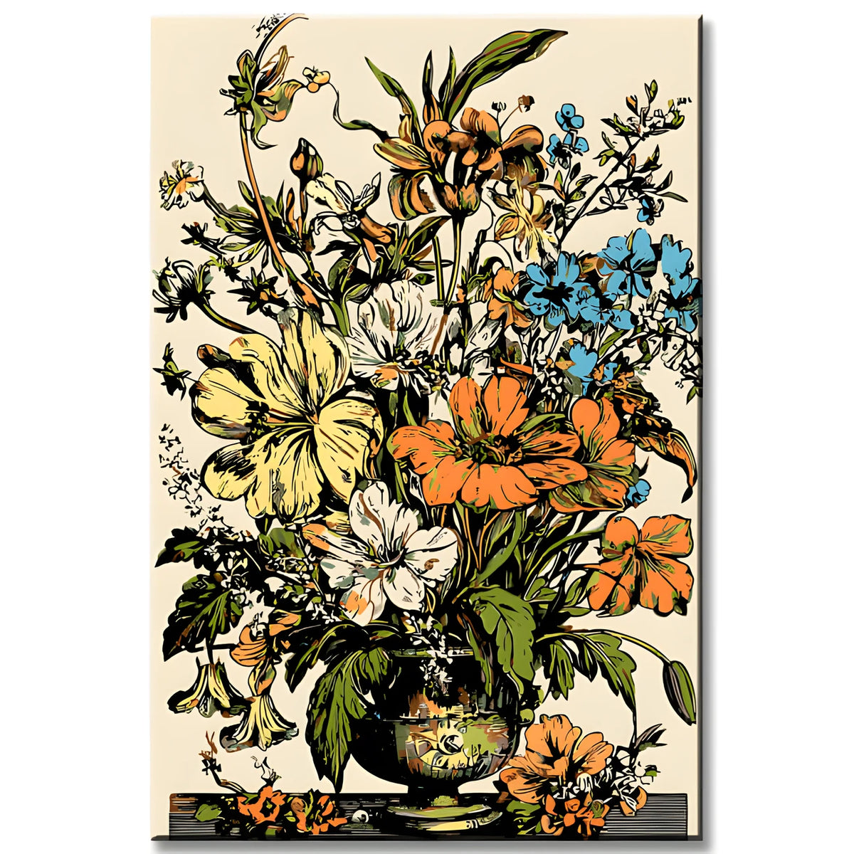 Paint by Numbers Flower Bouquet in Vase