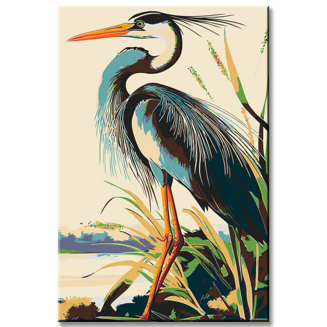 Painting by Numbers Herons