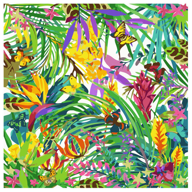 Painting by Numbers Butterfly Jungle
