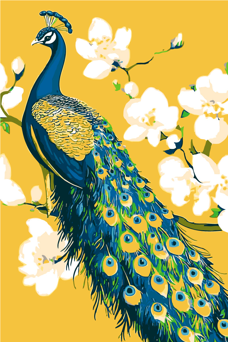 Painting by Numbers Peacock