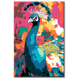 Painting by Numbers Peacock