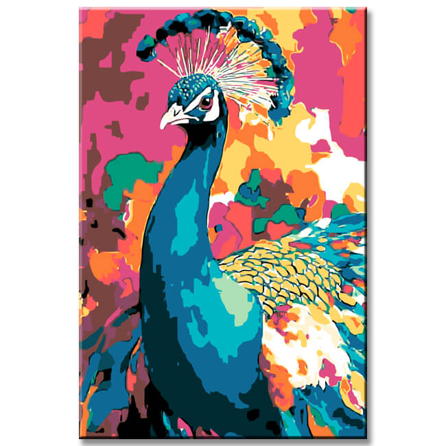 Painting by Numbers Peacock