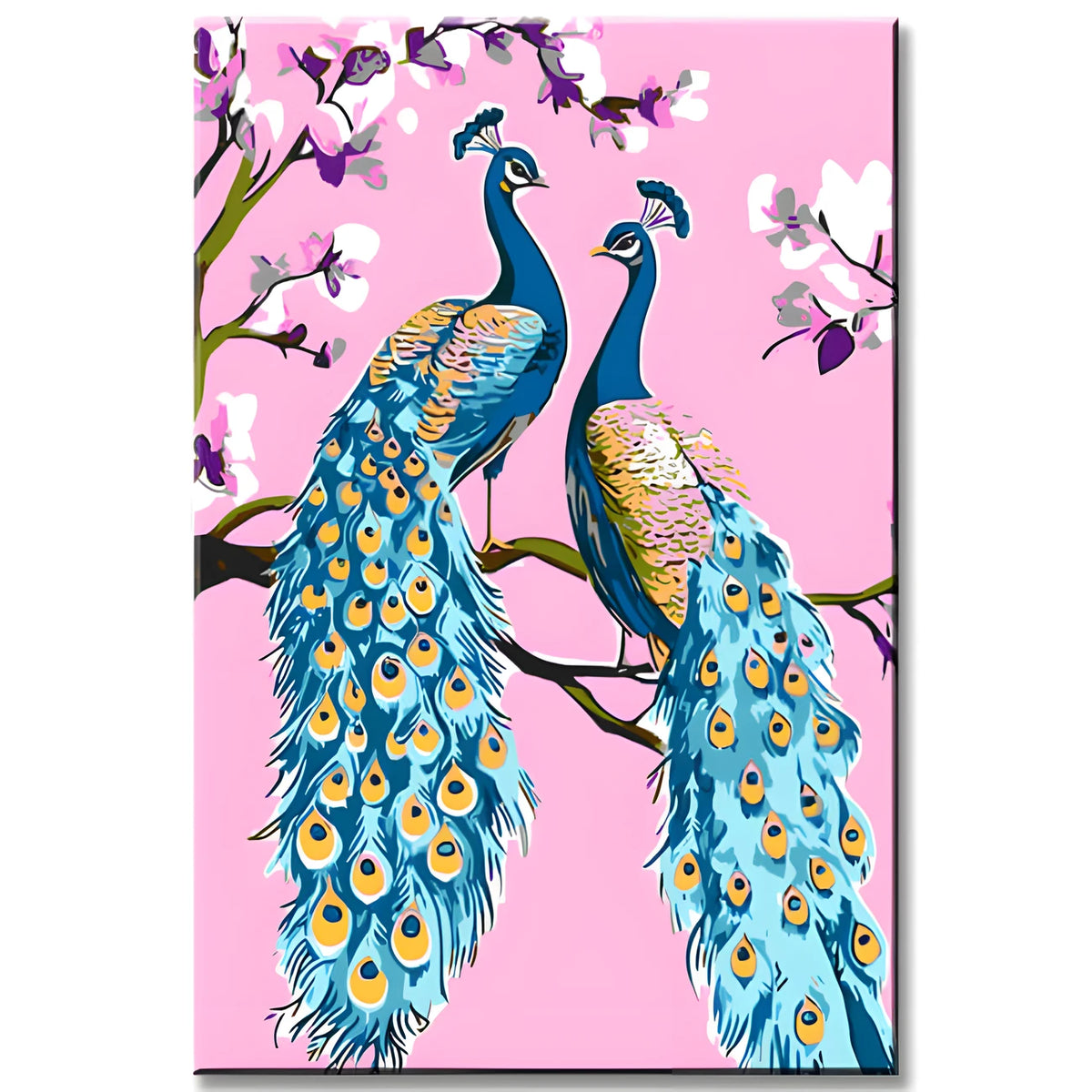 Paint by Numbers Animal Art Peacocks