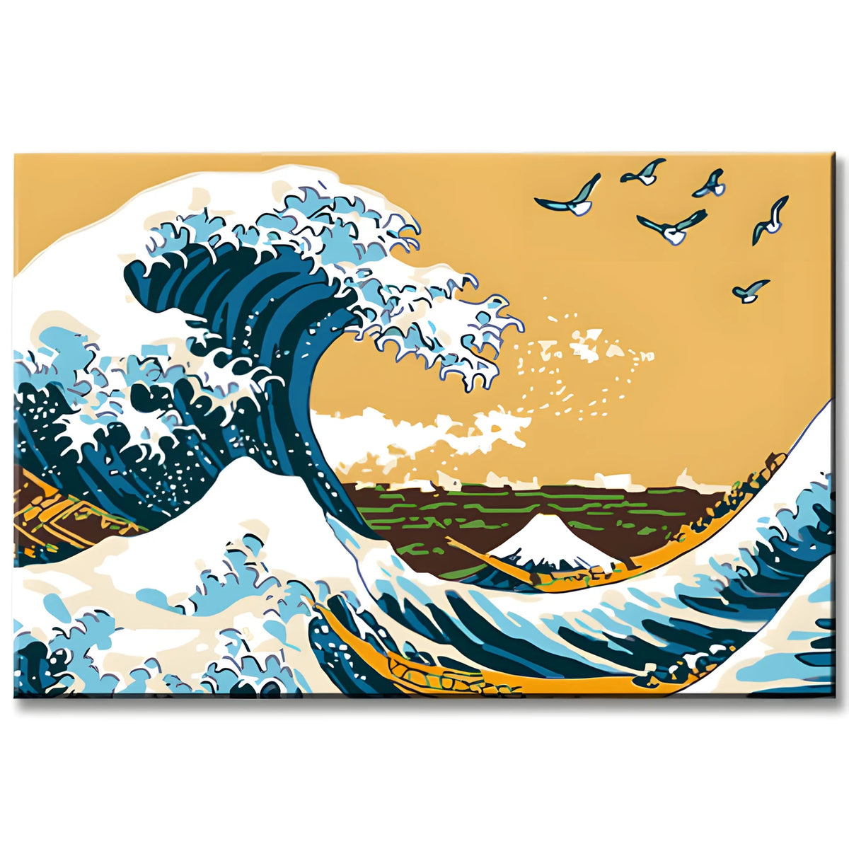 Painting by Numbers Waves Flock of Birds