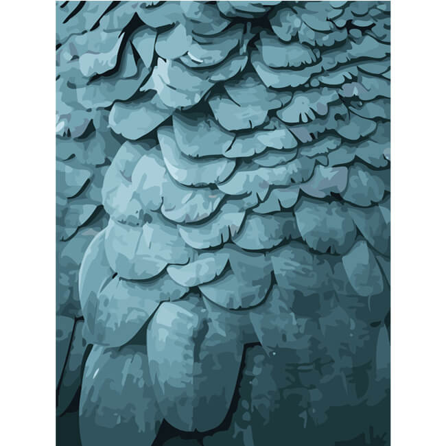 Painting by Numbers Bird Feathers