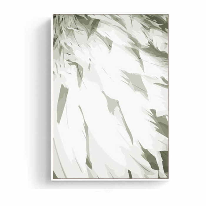 Painting by numbers White feathers
