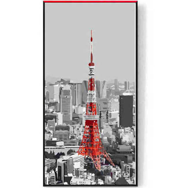 Paint by Numbers Radio Tower Red White