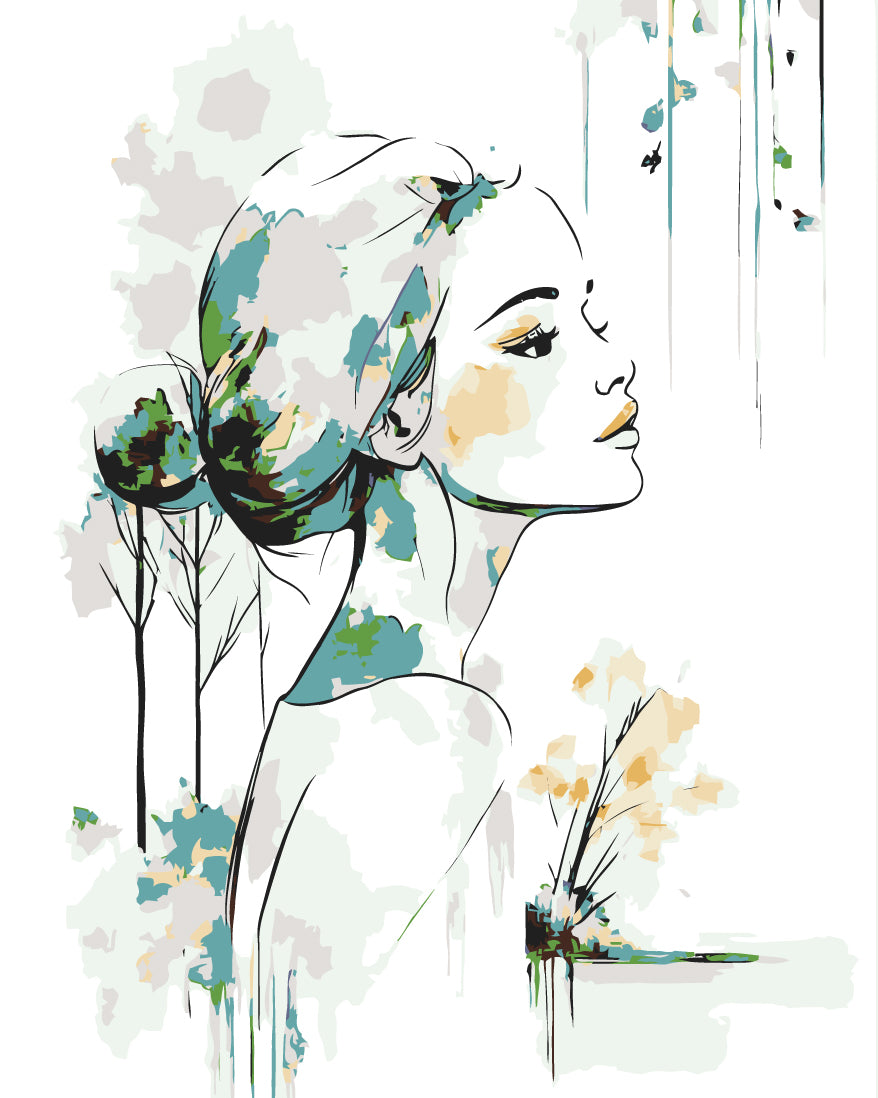 Painting by Numbers Green Life