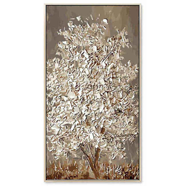 Paint by Numbers Tree White