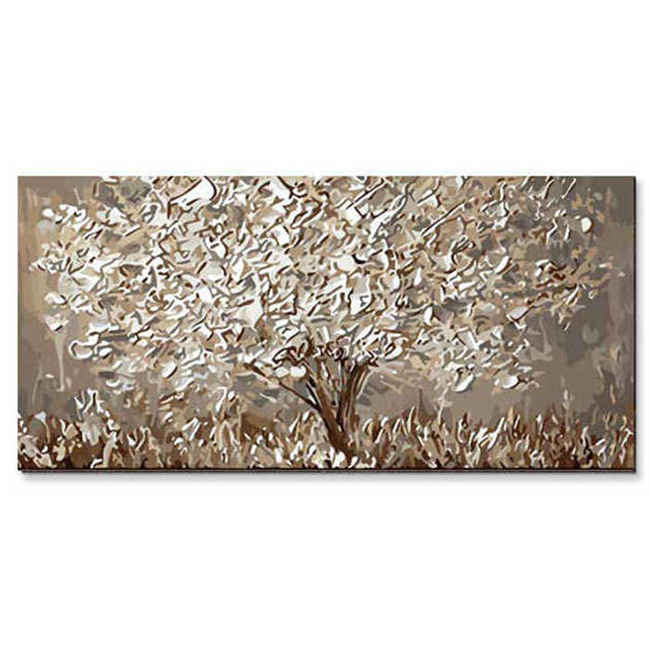 Paint by Numbers Tree White