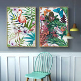 Painting by Numbers Animals Parrots Flowers