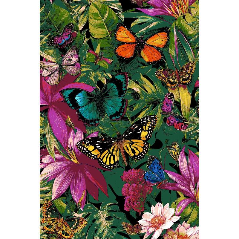 Malen nach Zahlen Schmetterlinge und Blumen