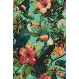 Painting by Numbers Animals Toucan Parrot Flowers
