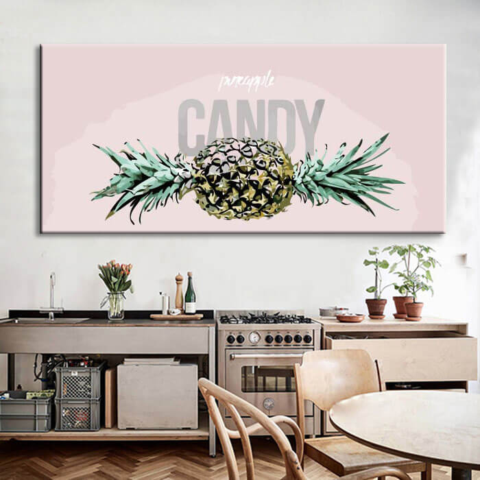 Painting by numbers pineapple candy
