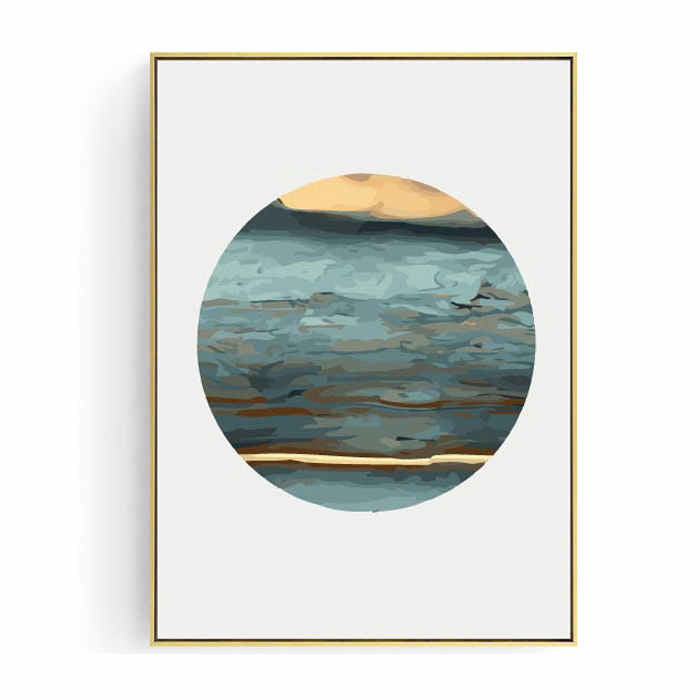 Paint by numbers marble