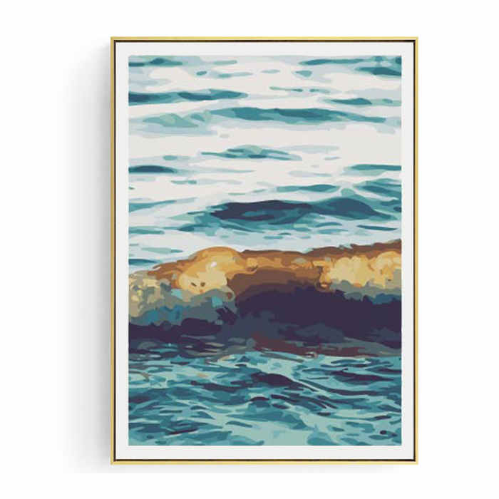 Painting by numbers wave