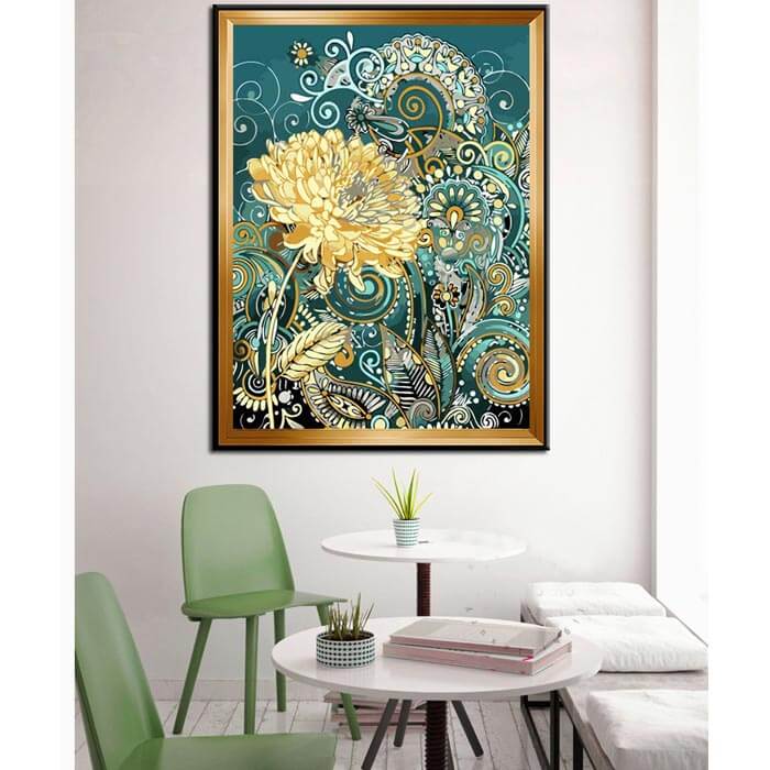 Paint by numbers flowers