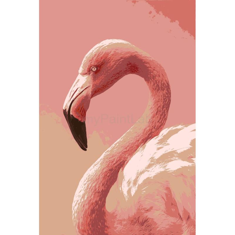 Painting by Numbers Animals Flamingo