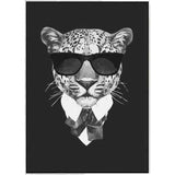 Painting by Numbers Cool Leopard Black and White