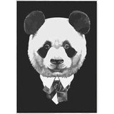 Painting by Numbers Panda Black and White