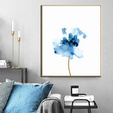 Paint by Numbers Flower Blue