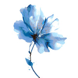Paint by Numbers Flower Blue