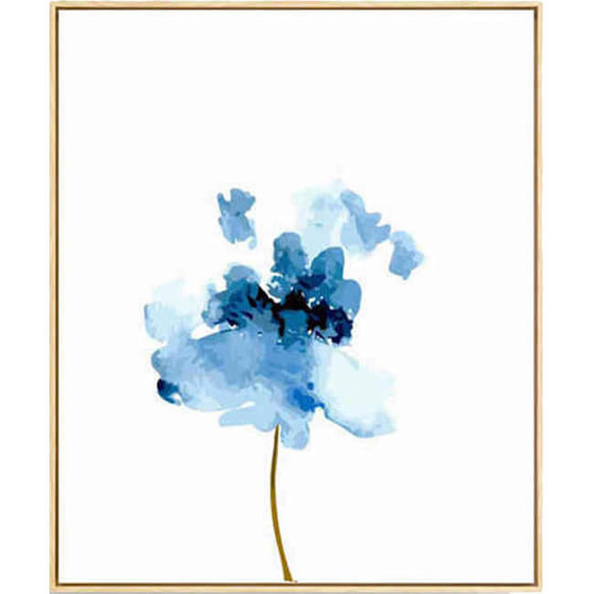 Paint by Numbers Flower Blue