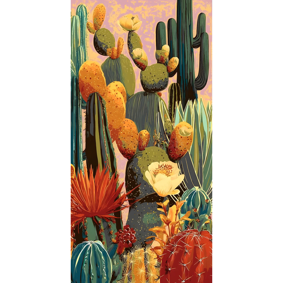 Painting by Numbers Cactus forest