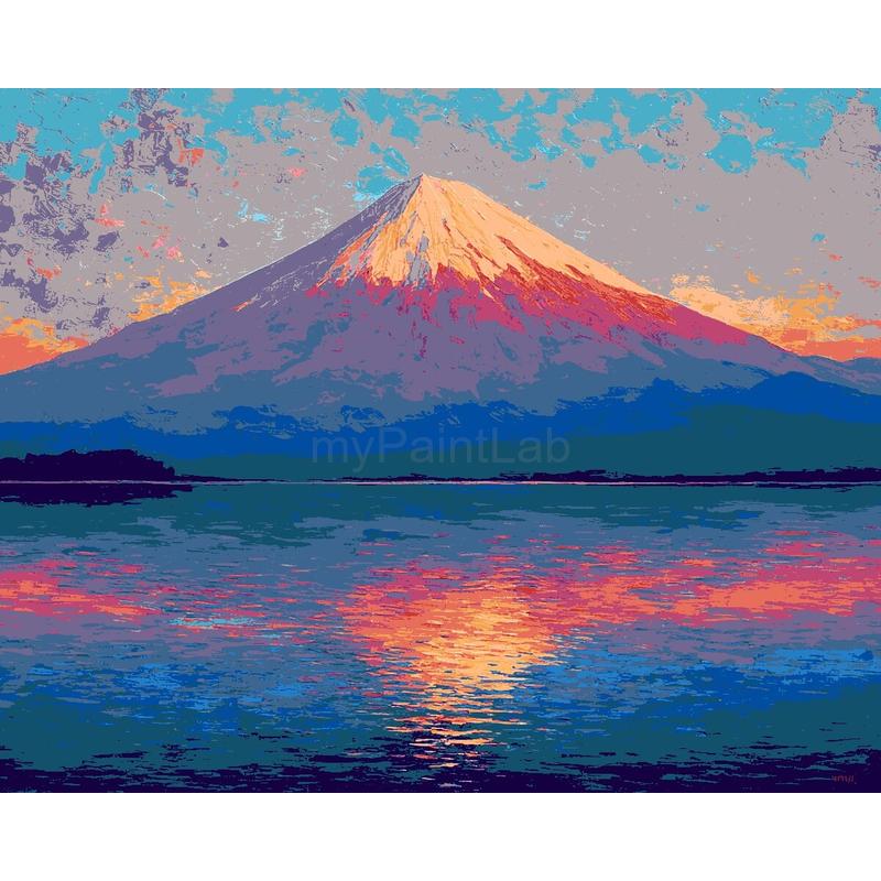 Painting by Numbers Snow Covered Peak