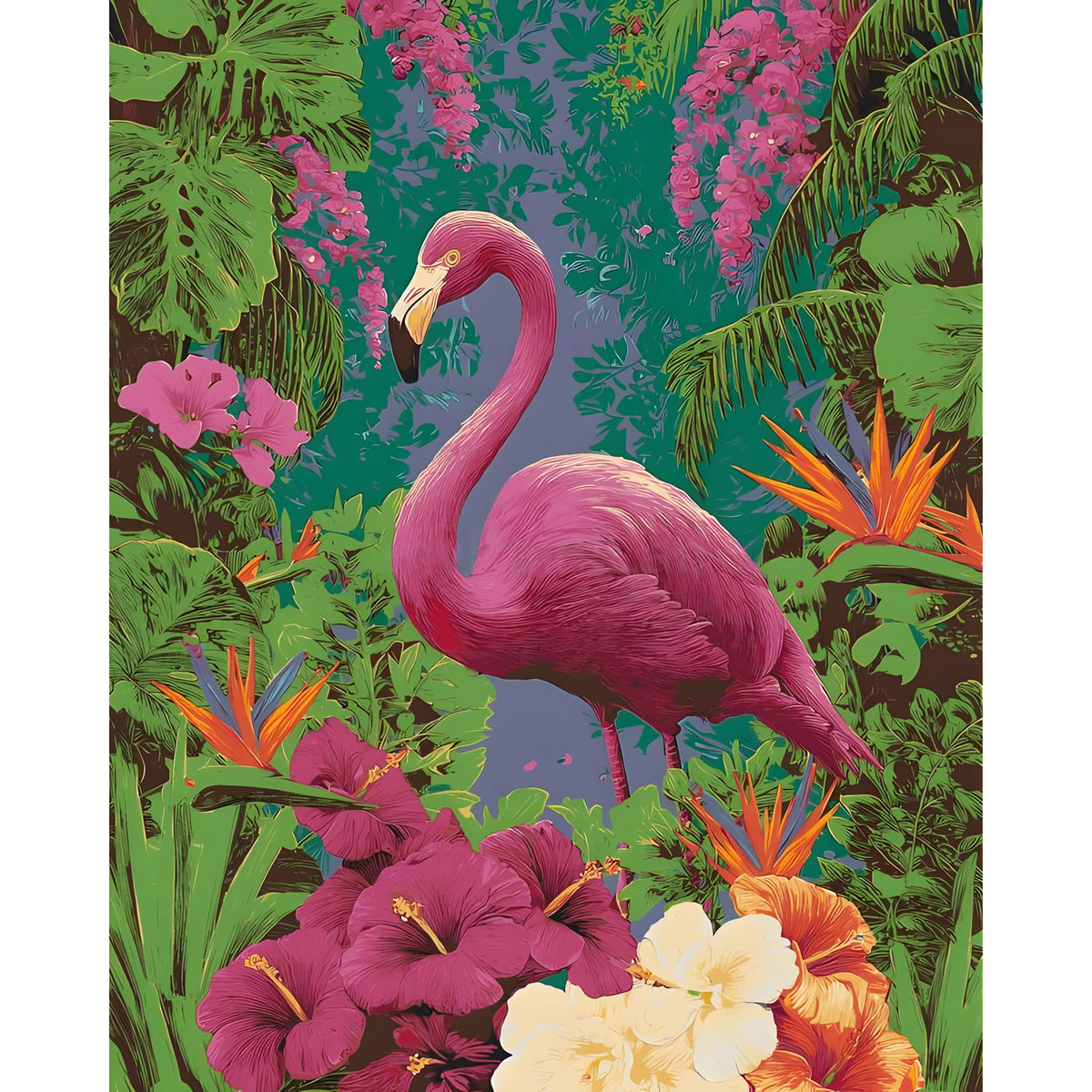 Paint by Numbers Flamingo