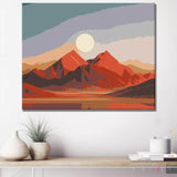 Painting by Numbers Mountains Desert