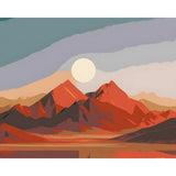 Painting by Numbers Mountains Desert