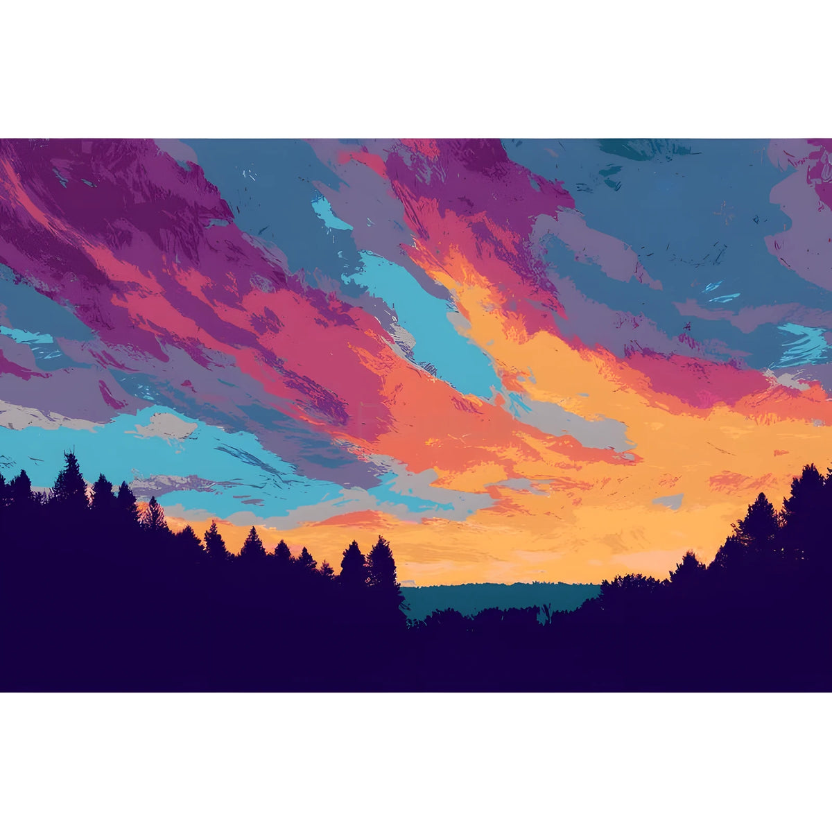 Painting by Numbers Mood forest