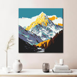 Painting by Numbers Mountain Range