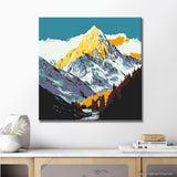 Painting by Numbers Mountain Range