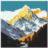 Painting by Numbers Mountain Range