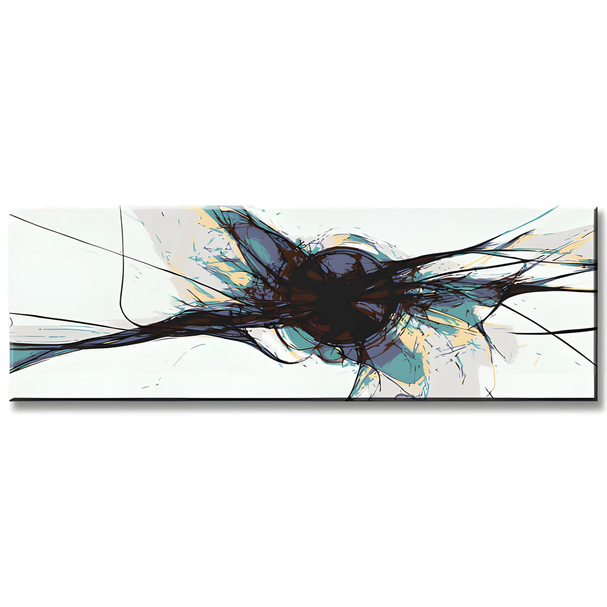 Paint by Numbers Panorama Modern Art Black Explosion