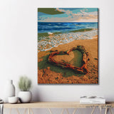 Painting by Numbers Heart on The Beach