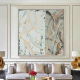 Painting by Numbers Leaves Black and White