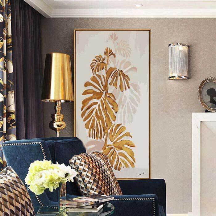 Paint by numbers yellow flower petals