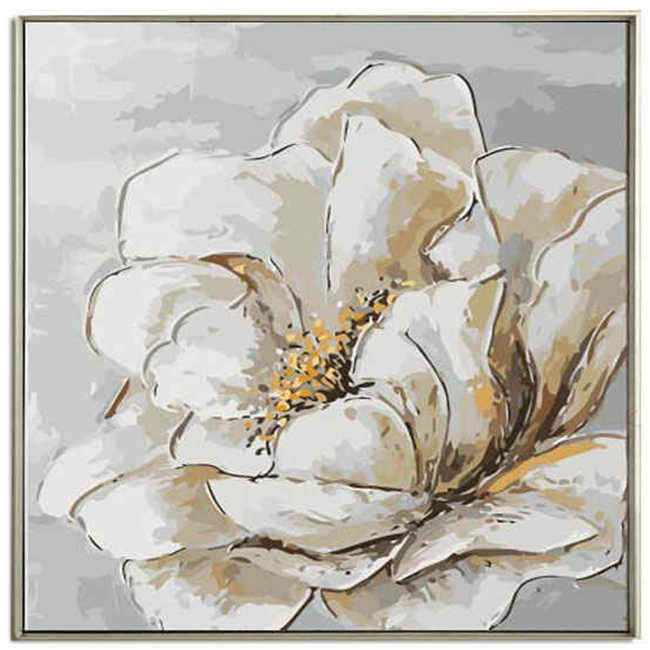 Painting by Numbers Flower White