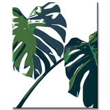 Paint by Numbers Monstera Leaves Green Plant Art