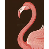 Paint by Numbers Flamingo Graphic